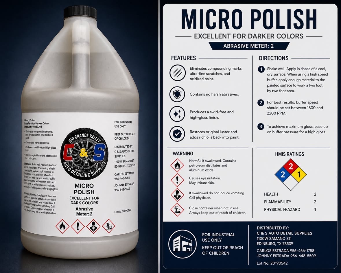Micro Polish — C&S Auto Detailing Supplies