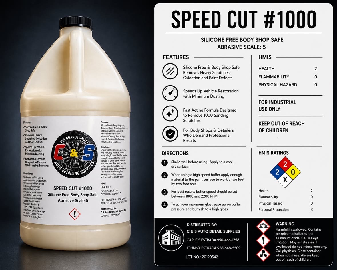 Speed Cut #1000 — C&S Auto Detailing Supplies