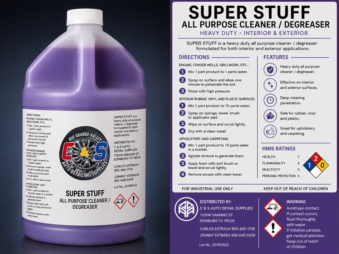 Super Stuff — C&S Auto Detailing Supplies