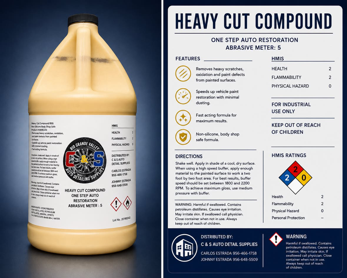 Heavy Cut Compound — C&S Auto Detailing Supplies