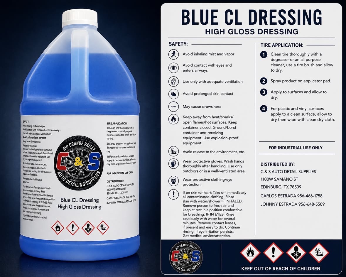 Blue CL Dressing — C&S Auto Detailing Supplies